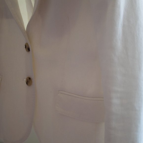 White Linen Jacket - Picture 3 of 4